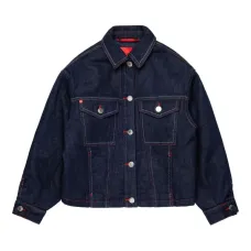 Джинсовая куртка с нашивкой-логотипом