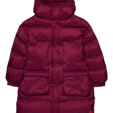 Пуховик с нашивкой-логотипом