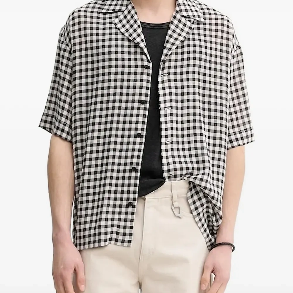 Клетчатая рубашка с короткими рукавами