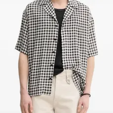Клетчатая рубашка с короткими рукавами