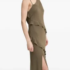 Платье асимметричного кроя с оборками Платье асимметричного кроя с оборками