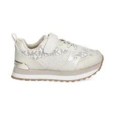 Кроссовки с перфорацией и монограммой