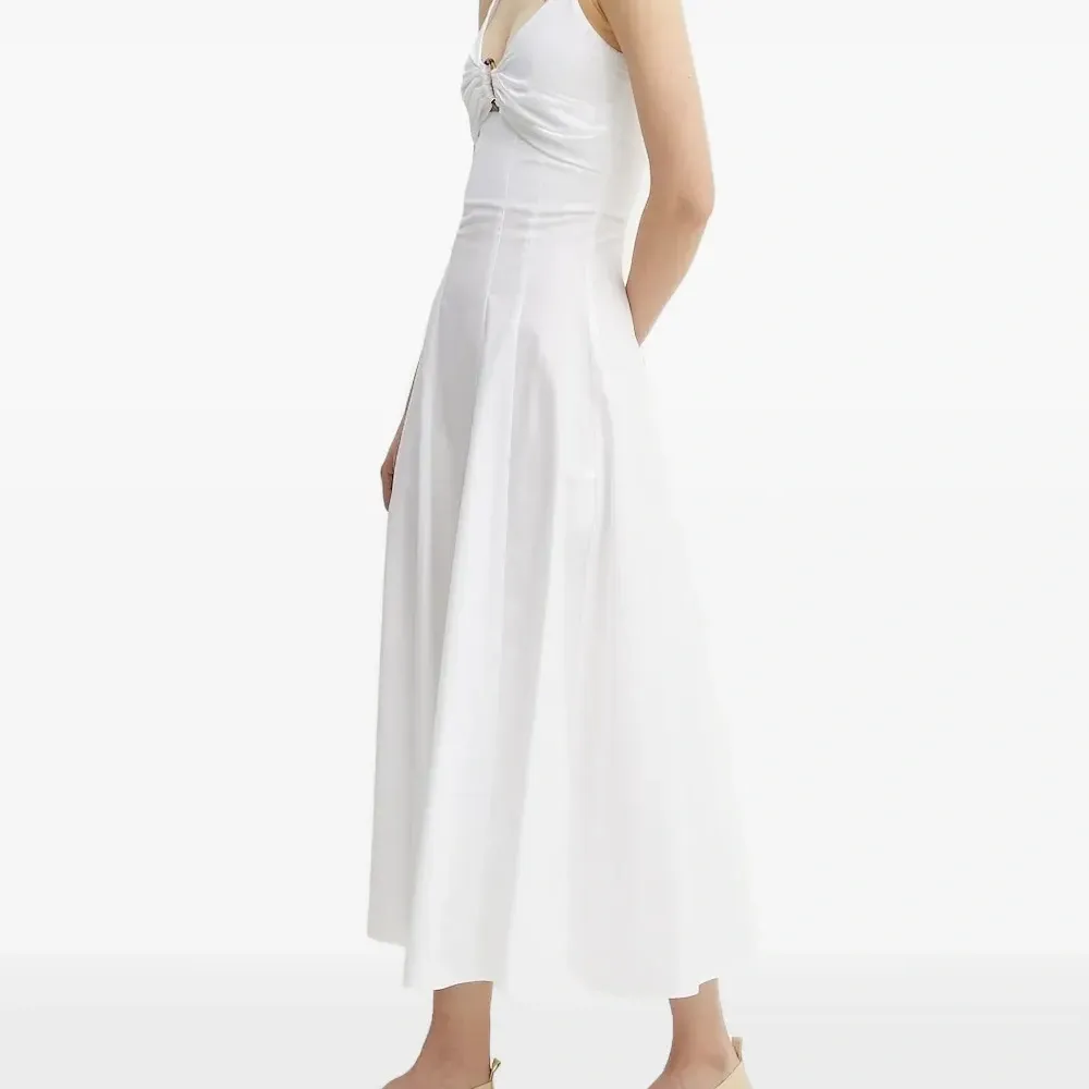 Платье миди с металлическим декором