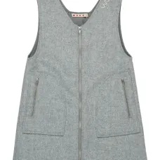 Платье с вышитым логотипом