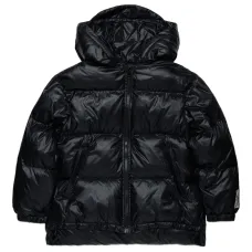 пуховик с логотипом