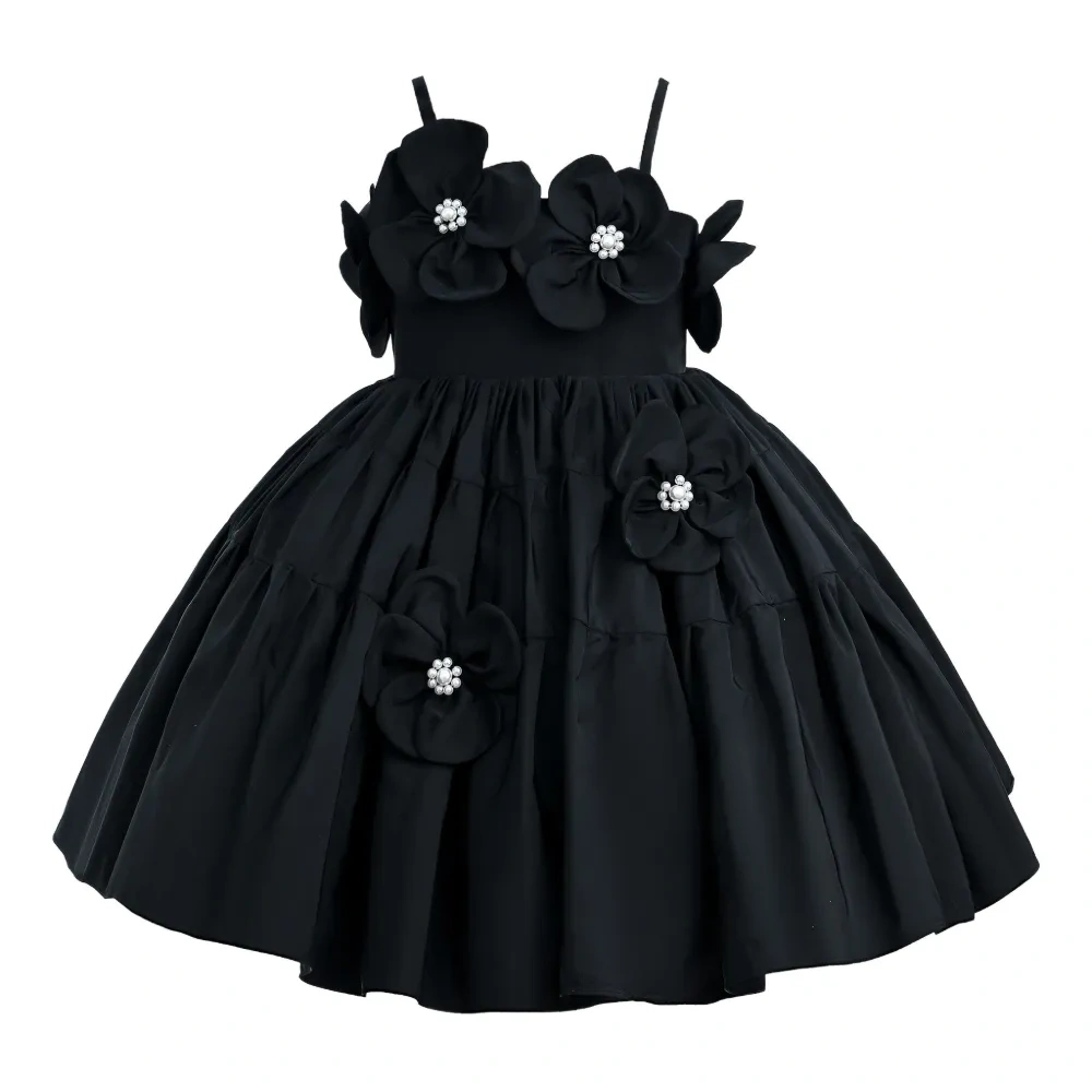 Платье с цветочным декором