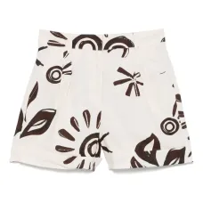 Шорты с цветочным принтом