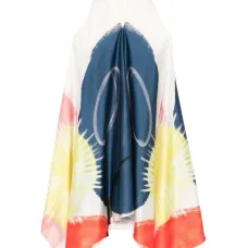 Платье миди с графичным принтом