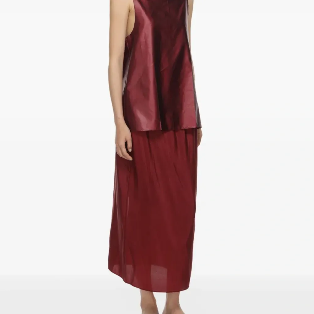 Топ на бретелях с прозрачной вставкой Топ на бретелях с прозрачной вставкой