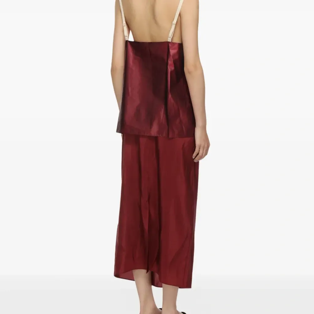 Топ на бретелях с прозрачной вставкой Топ на бретелях с прозрачной вставкой