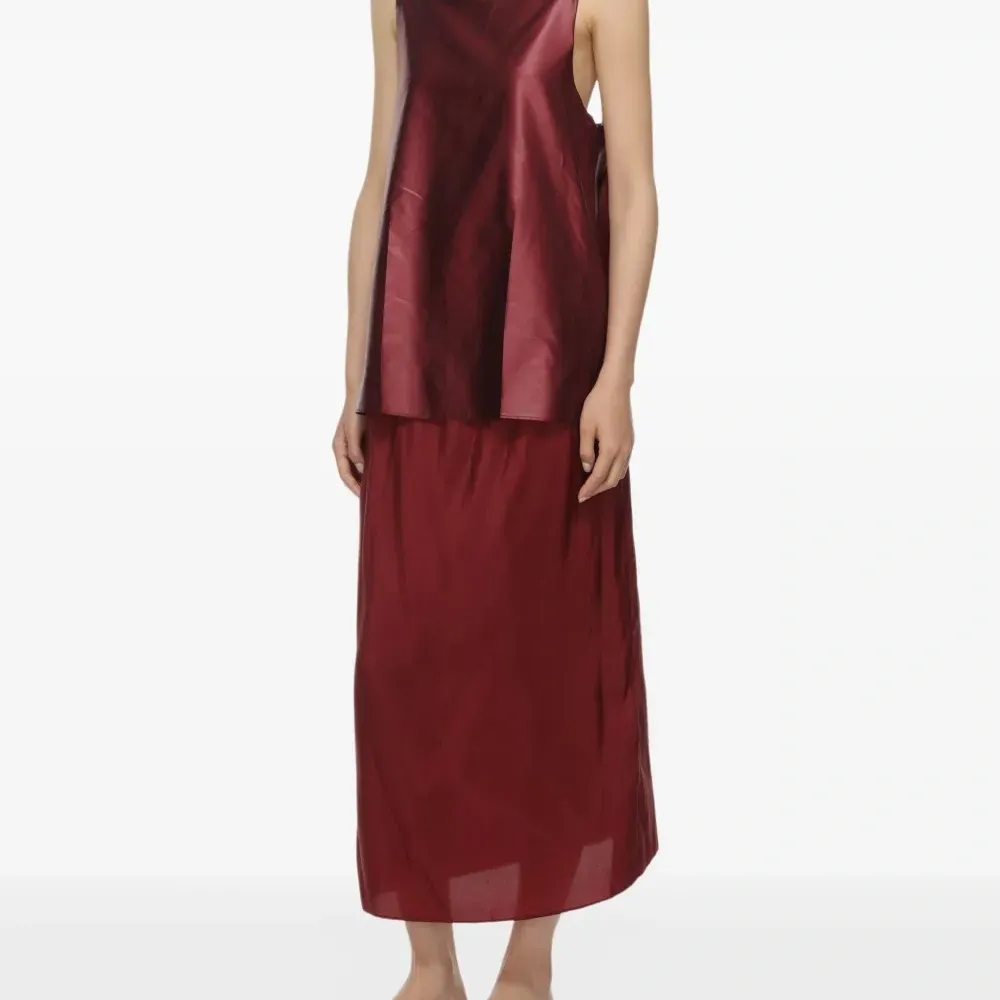 Топ на бретелях с прозрачной вставкой Топ на бретелях с прозрачной вставкой