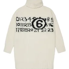 свитер с высоким воротником и логотипом Numbers свитер с высоким воротником и логотипом Numbers