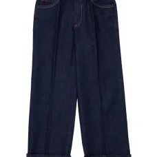 джинсы с подворотами