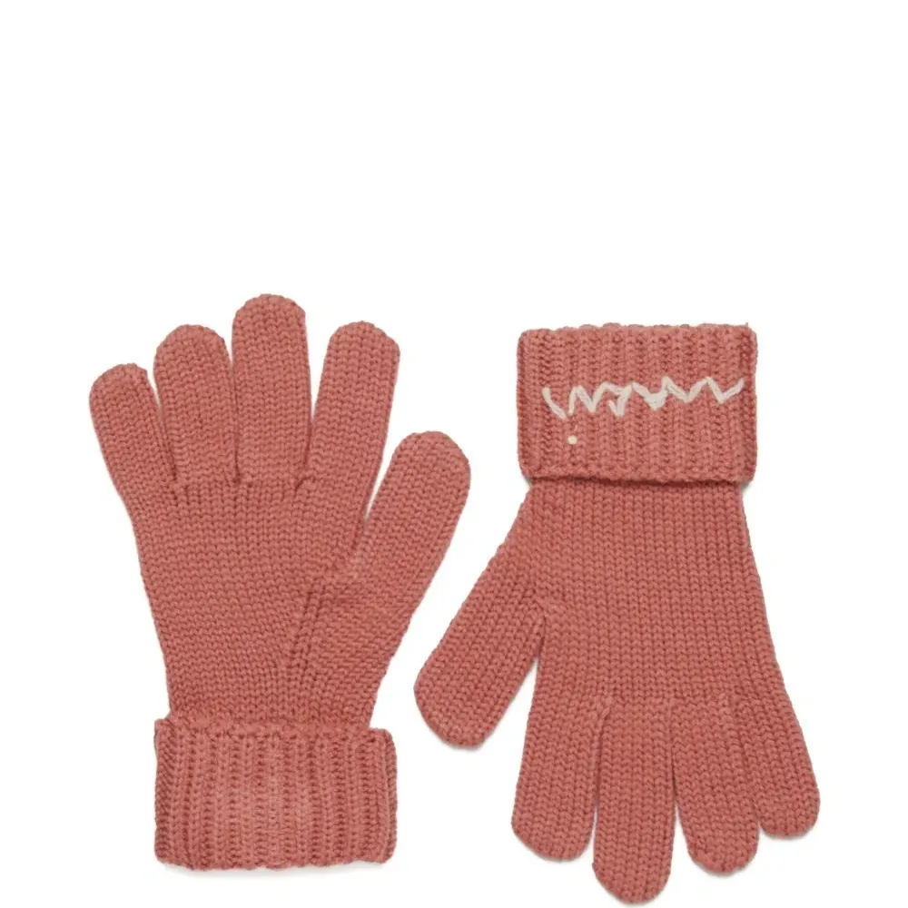 Перчатки с вышитым логотипом