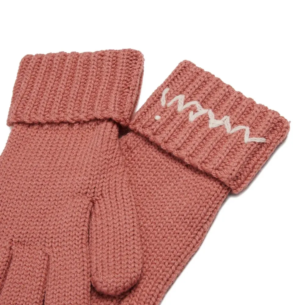 Перчатки с вышитым логотипом