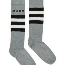 полосатые носки с логотипом