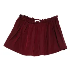 Платье мини с оборками и складками