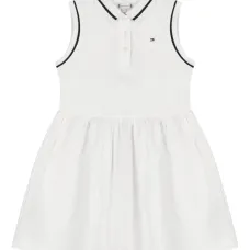 Платье с воротником поло