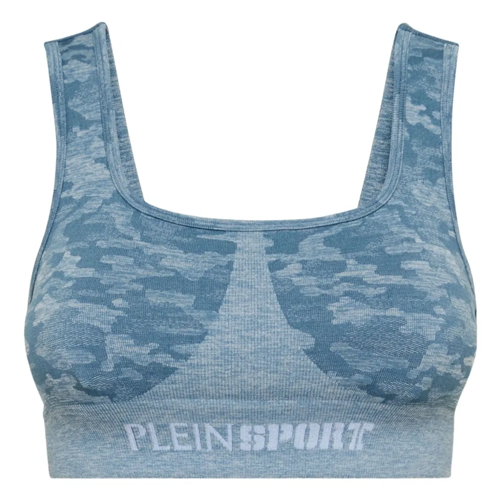 Спортивный бюстгальтер с камуфляжным принтом