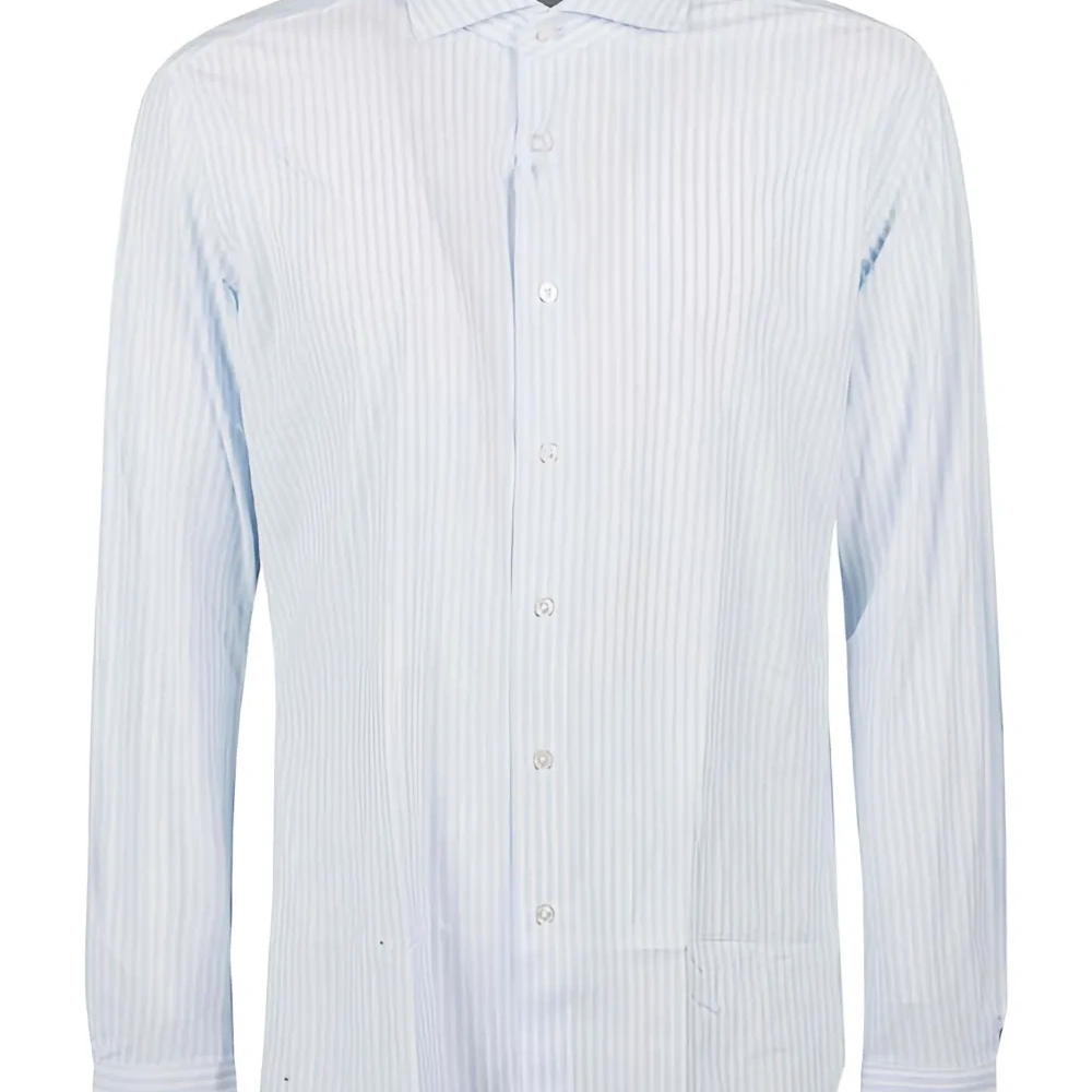 Полосатая рубашка с длинными рукавами