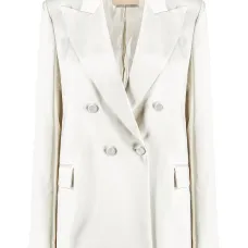 Двубортный блейзер с заостренными лацканами