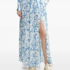 Юбка миди А-силуэта с принтом