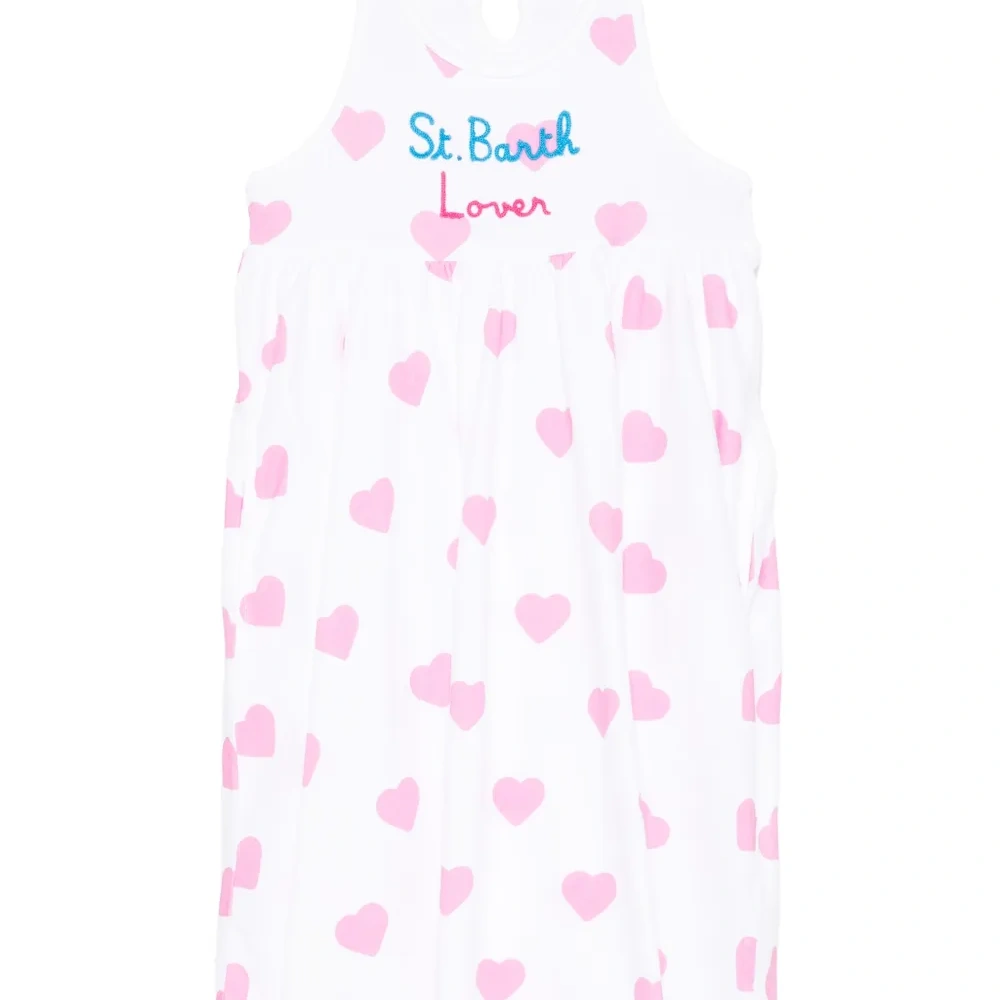 Платье с вышитым логотипом