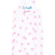 Платье с вышитым логотипом