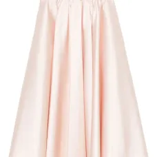 Атласная юбка миди