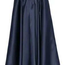 Атласная юбка миди