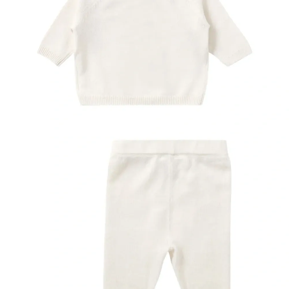 кашемировый комплект из топа и брюк