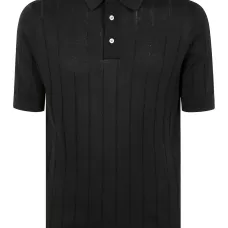Рубашка поло с отделкой в полоску