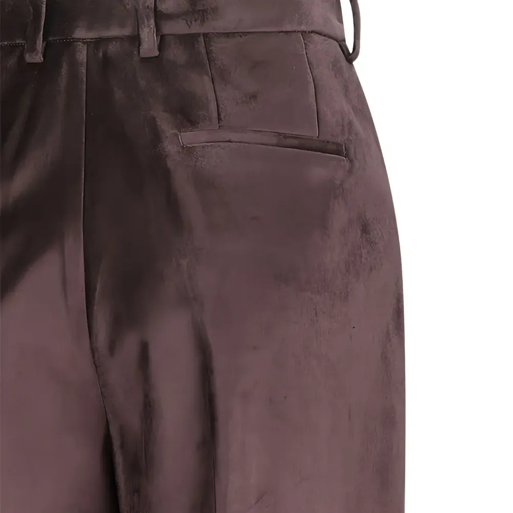 Бархатные брюки Gabrielle со складками