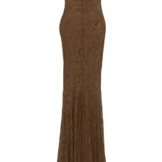 Платье макси без бретелей