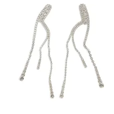 Серьги-подвески с кристаллами