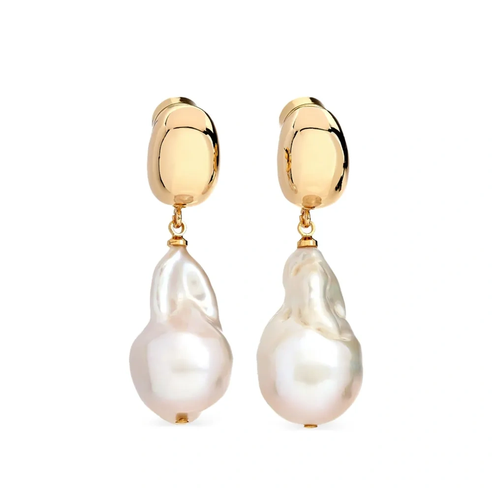 Серьги-подвески с жемчугом