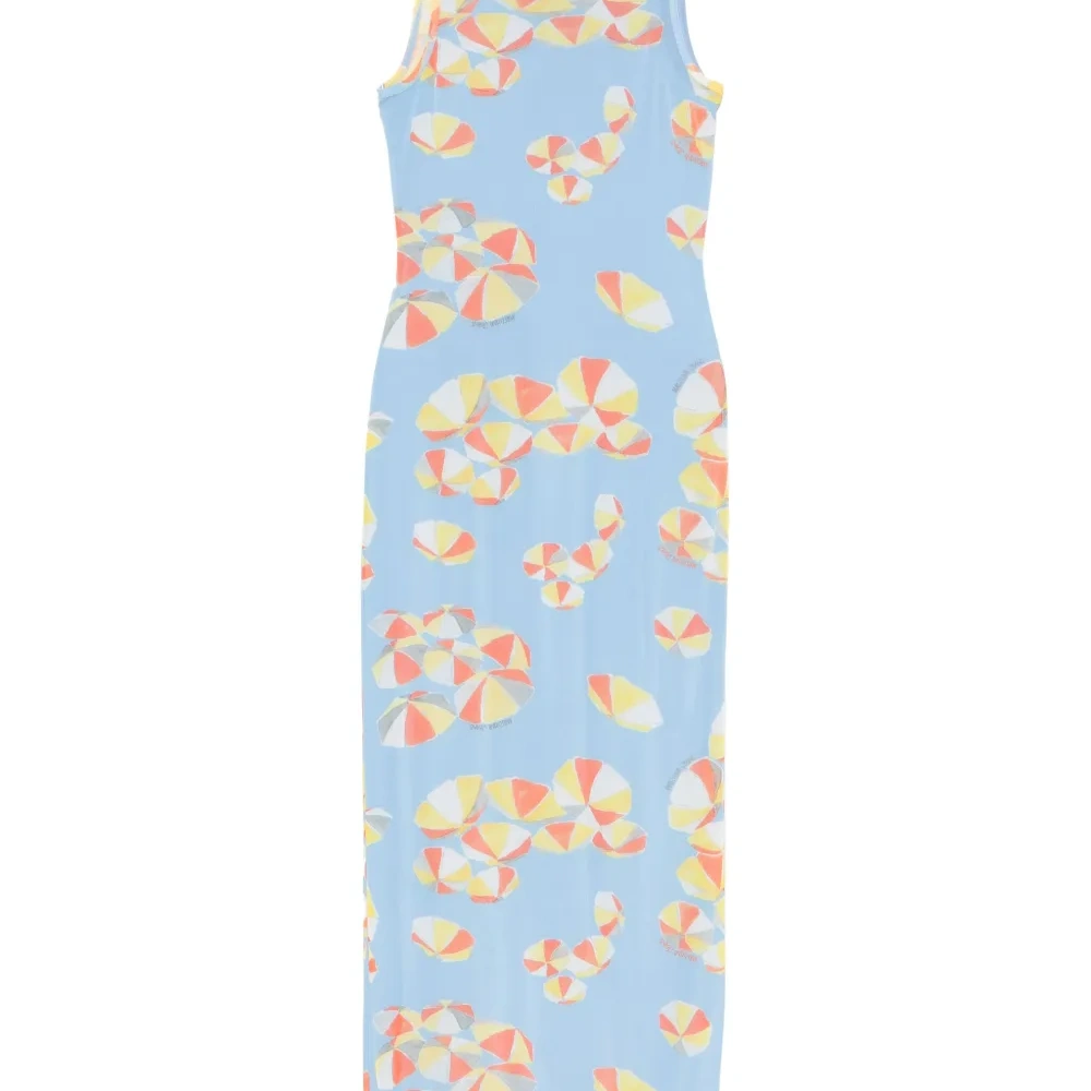 Платье макси с принтом