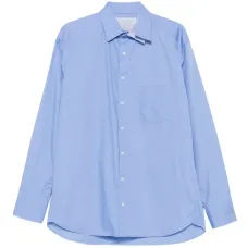 Рубашка из поплина на пуговицах