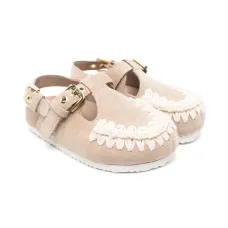 замшевые сандалии