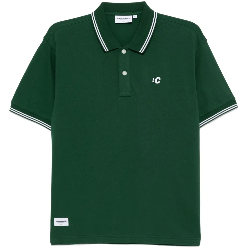 рубашка поло с вышитым логотипом