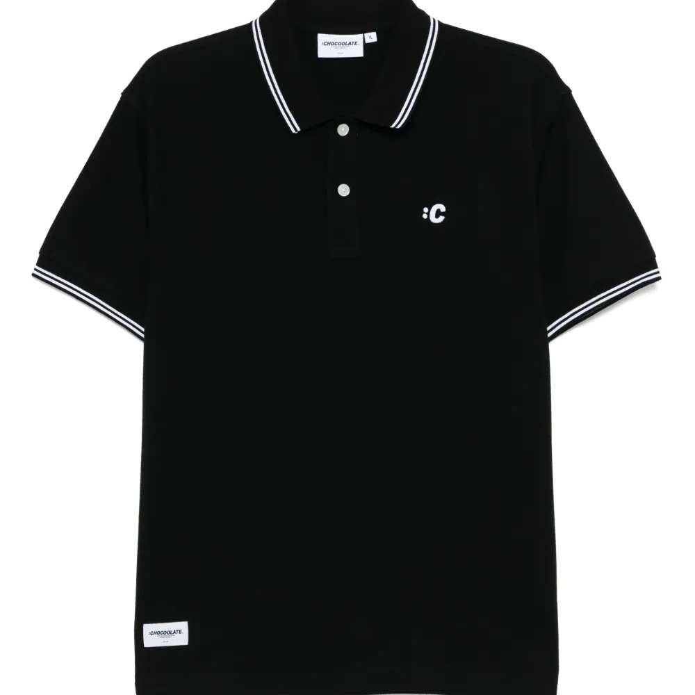 рубашка поло с вышитым логотипом