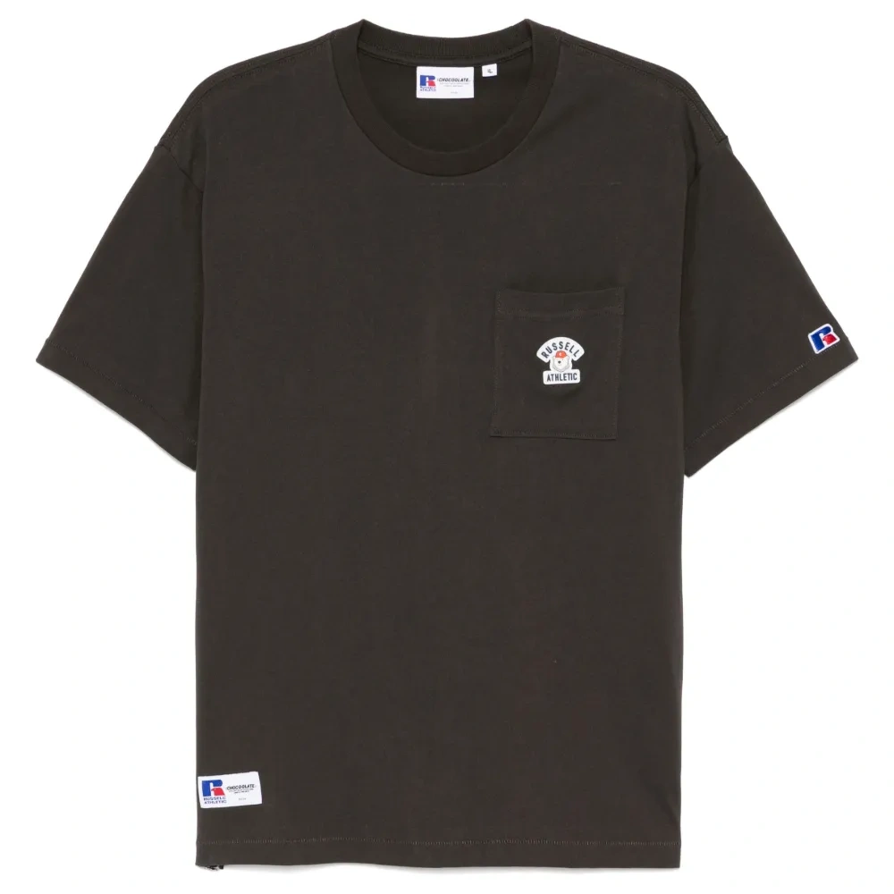 футболка с нашивкой-логотипом из коллаборации с Russell Athletic