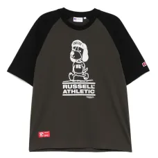 футболка с графичным принтом из коллаборации с Russell Athletic