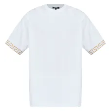 Футболка с декорированными рукавами