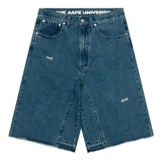 Джинсовые шорты с бахромой