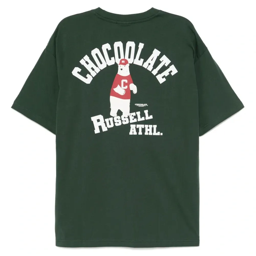 футболка с логотипом из коллаборации с Russell Athletic