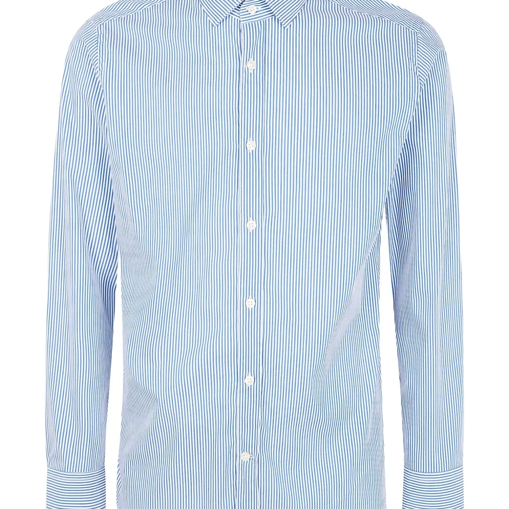 полосатая рубашка на пуговицах