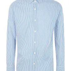 полосатая рубашка на пуговицах