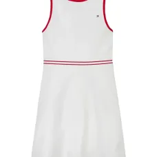 Платье с контрастной отделкой