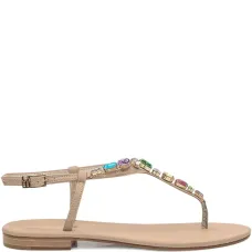 Сандалии с кристаллами